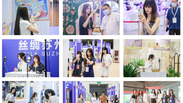 “丝绸苏州2022”展览会第二天，线上线下同步推广，多渠道为展商赋能/